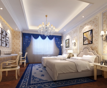 Simple European Style Bedroom-ID:294976689