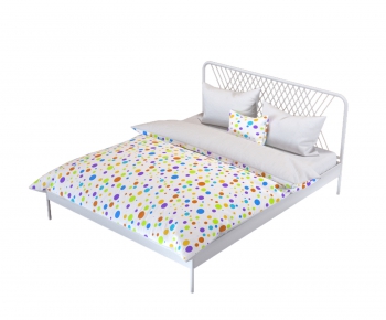 Modern Double Bed-ID:971182843