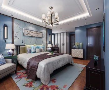 New Chinese Style Bedroom-ID:943008284