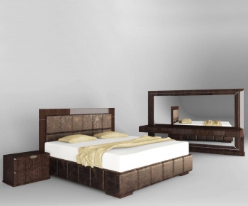 Modern Double Bed-ID:297076713