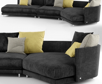 Modern Industrial Style Nordic Style Simple Style Three-seat Sofa-ID:592646547