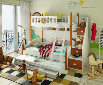 American Style Bunk Bed-ID:516574362