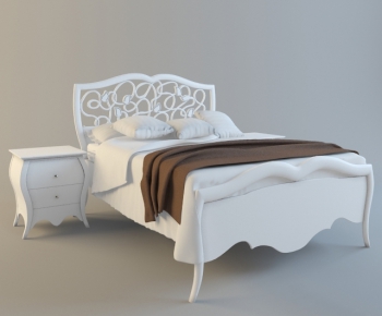 European Style Double Bed-ID:255618363
