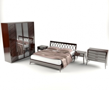 European Style Double Bed-ID:730872422