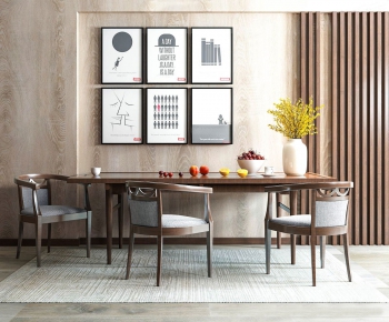 Modern Post Modern Style Dining Table And Chairs-ID:339558127