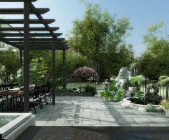 新中式庭院/景观-ID:359300816