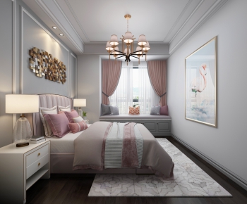 Simple European Style Bedroom-ID:877573844