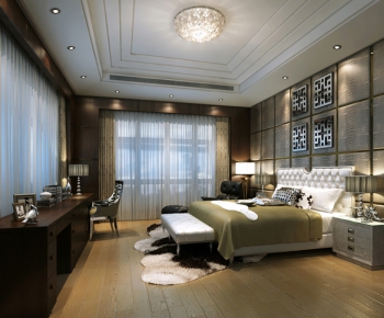 Simple European Style Bedroom-ID:539957673