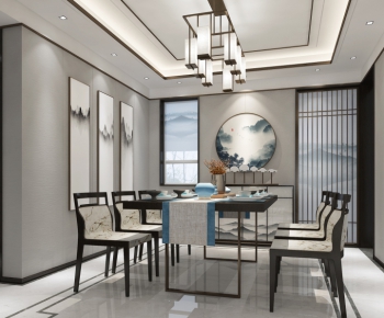 New Chinese Style Dining Room-ID:107199731
