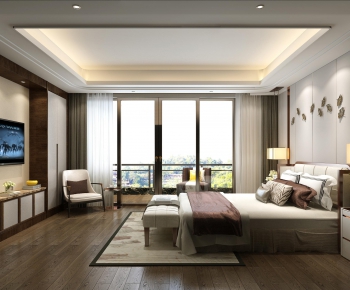 New Chinese Style Bedroom-ID:601643125