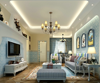 Idyllic Style A Living Room-ID:182143767