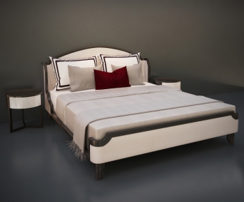 European Style Double Bed-ID:879393782