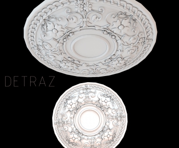 European Style Plaster Carved Top Plate-ID:926888231