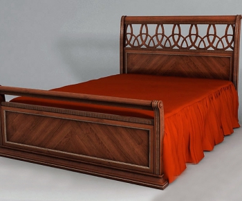 European Style Double Bed-ID:932799613