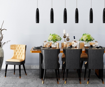 Modern Dining Table And Chairs-ID:659406541