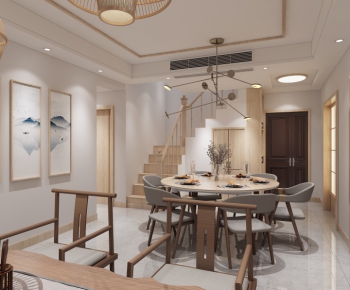 New Chinese Style Dining Room-ID:842777421