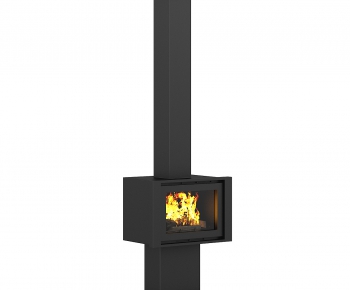 Modern Industrial Style Fireplace-ID:483953316