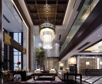 Modern New Chinese Style Lobby Hall-ID:892448158