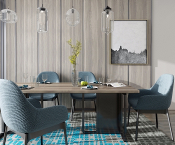 Modern Dining Table And Chairs-ID:196339761