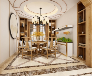 New Chinese Style Dining Room-ID:831857127