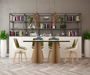 Modern Dining Table And Chairs-ID:198560952