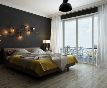 Industrial Style Bedroom-ID:110570194