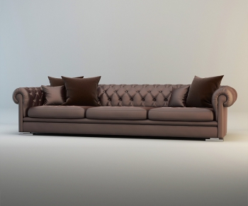 Modern American Style Three-seat Sofa-ID:624241789