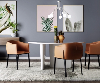 Nordic Style Dining Table And Chairs-ID:960885522