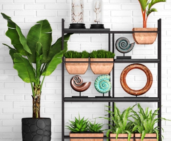 Modern Potted Green Plant-ID:203543254