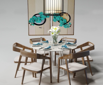 New Chinese Style Dining Table And Chairs-ID:674151152