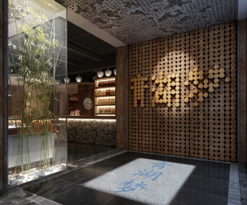 Modern New Chinese Style Lobby Hall-ID:185529538