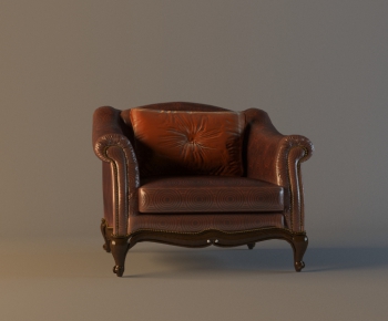 European Style Single Sofa-ID:737886185