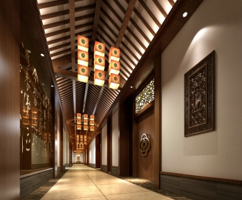 Chinese Style Corridor Elevator Hall-ID:800547854