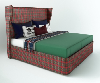 Modern Double Bed-ID:641503398