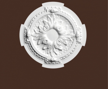 European Style Plaster Carved Top Plate-ID:821748844