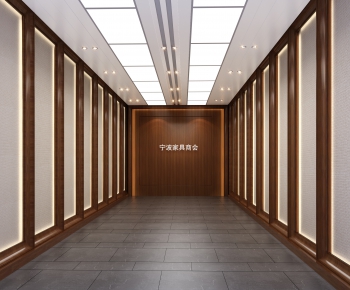 Modern Corridor/elevator Hall-ID:743306478