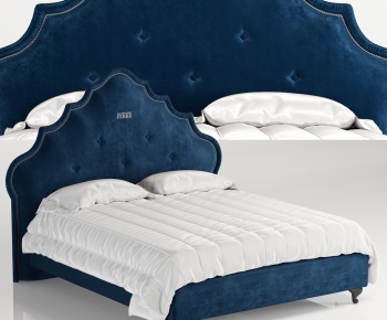 American Style New Classical Style Double Bed-ID:810886746