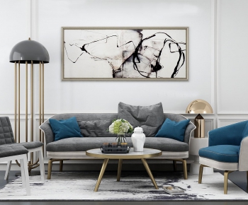 Modern Nordic Style Sofa Combination-ID:343752375