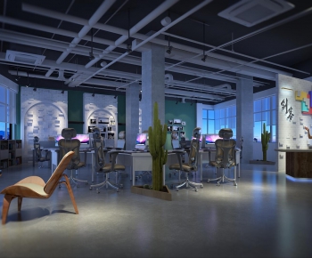 Industrial Style Internet Cafe-ID:437589573
