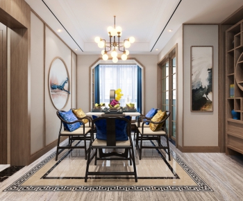 New Chinese Style Dining Room-ID:400020596