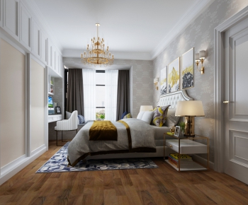 Simple European Style Bedroom-ID:522127339