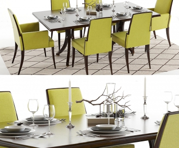 Modern Dining Table And Chairs-ID:411358562