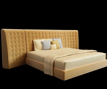 Modern Double Bed-ID:745301237