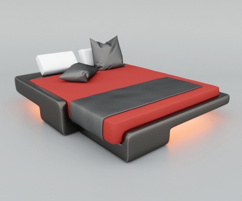 Modern Double Bed-ID:367695223