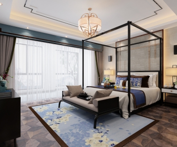 New Chinese Style Bedroom-ID:212492726