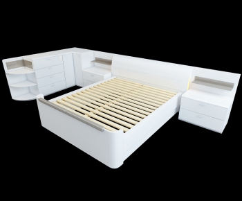 Modern Double Bed-ID:568473896