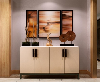 Modern New Chinese Style Side Cabinet/Entrance Cabinet-ID:177115878