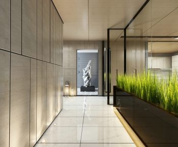 Modern Corridor/elevator Hall-ID:789259457