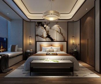 New Chinese Style Bedroom-ID:177472358