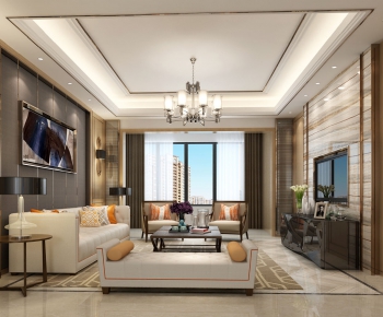 Modern Hong Kong Style A Living Room-ID:867543951